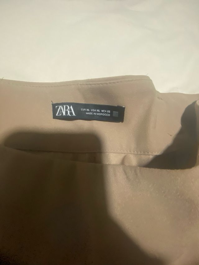 Falda Zara Beige Talla XL