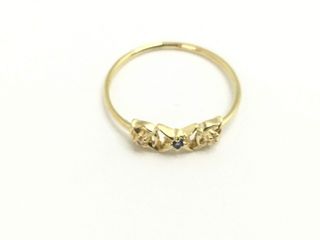 anillo oro 18k con piedra con circonita