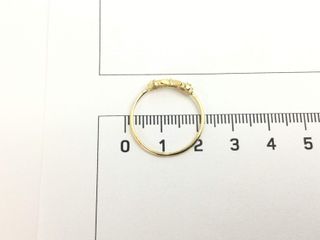 anillo oro 18k con piedra con circonita