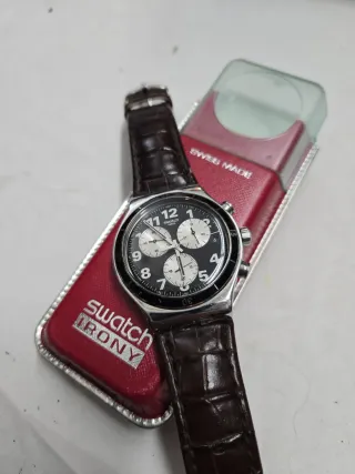 Orologio Swatch Irony Cronografo Nero