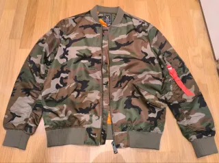 Chaqueta Bomber Camuflaje Naranja