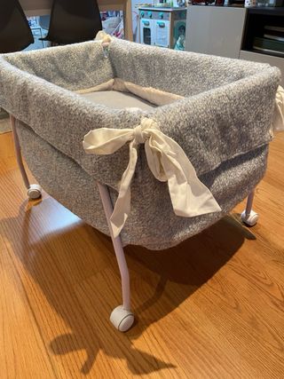 Vestidura minicuna Pili Carrera azul y beige