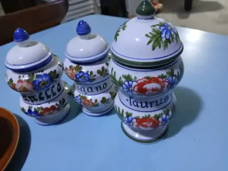 Set Tognana vintage tazze e barattoli