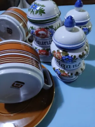 Set Tognana vintage tazze e barattoli