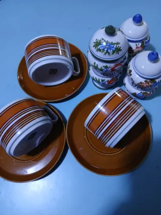 Set Tognana vintage tazze e barattoli