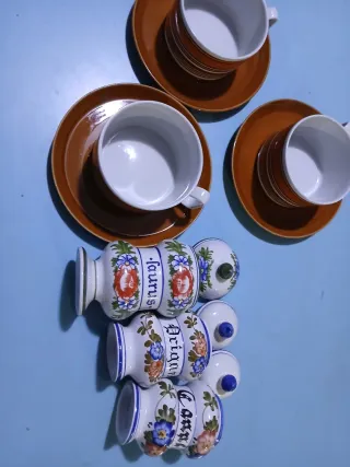 Set Tognana vintage tazze e barattoli