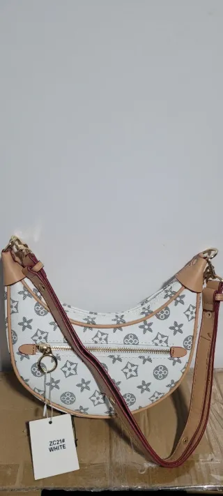 Bolso Im Blanco y Dorado