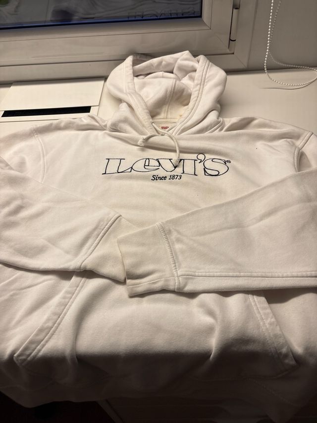 Sudadera Levi's con capucha blanca Talla S
