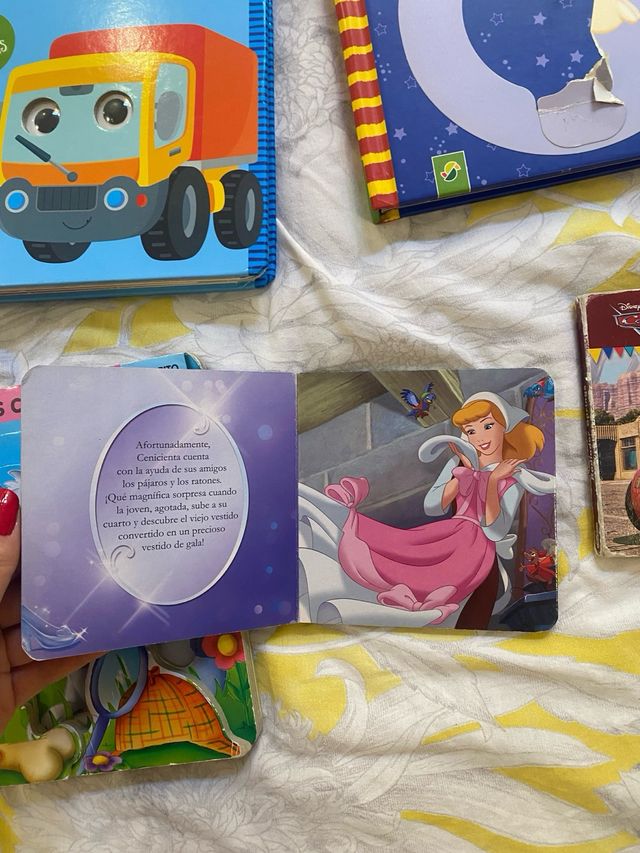 lote de libros infantiles bebe cars coches disney