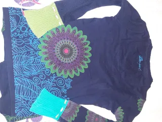 Jersey Desigual Azul y Verde
