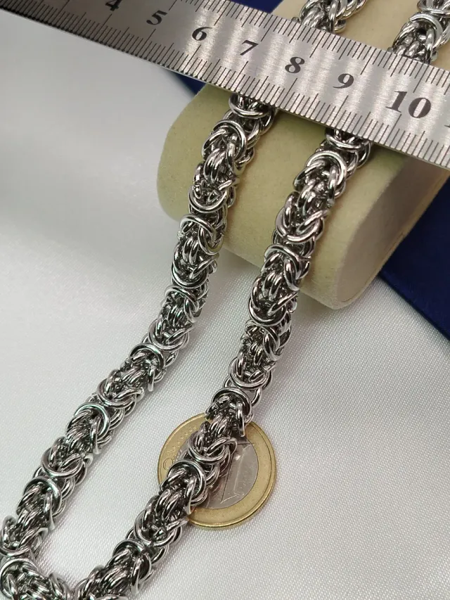 Collar Cadena Bizantina Acero Inoxidable