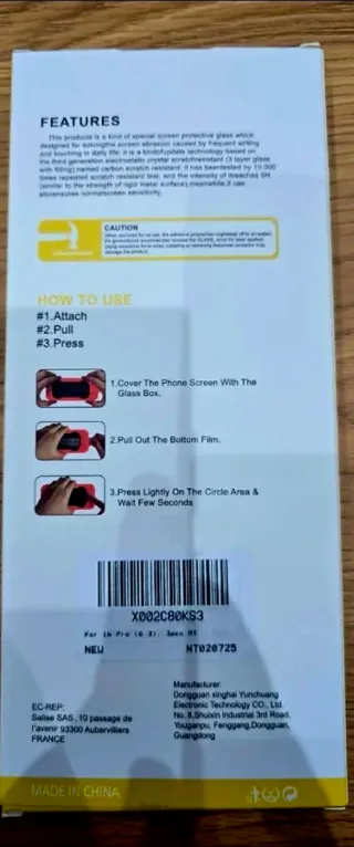 NUEVO 6x Vetro Temperato iPhone 16 Pro