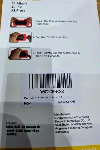 NUEVO 6x Vetro Temperato iPhone 16 Pro