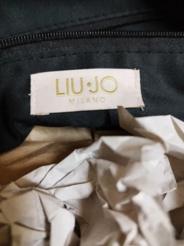 Bolso Liu Jo borreguito beige y negro