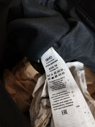 Bolso Liu Jo borreguito beige y negro