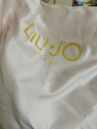 Bolso Liu Jo borreguito beige y negro