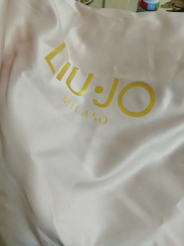 Bolso Liu Jo borreguito beige y negro