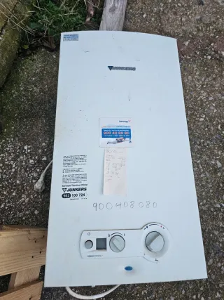 Calentador de gas Junkers 14l blanco
