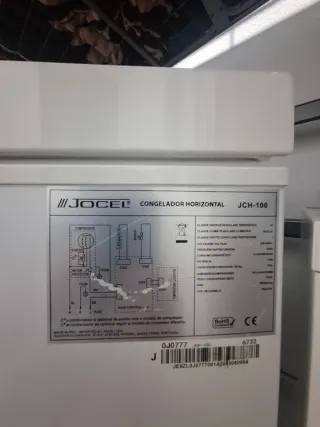 Congelador arcón JHC 100L Blanco - como nuevo