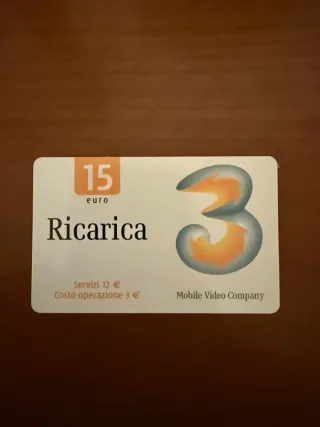 Ricarica 15 euro Mobile Video Company