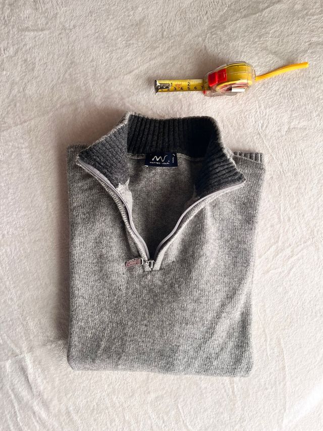 Maglione Matteo Volpi uomo lana zip collo alto
