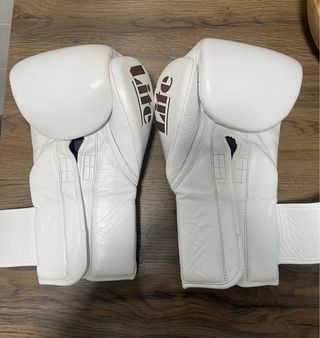 Guantes de Boxeo Profesionales Leaders Blancos