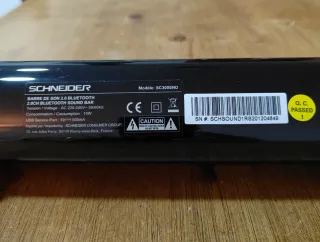 Barra de Sonido SCHNEIDER Negra