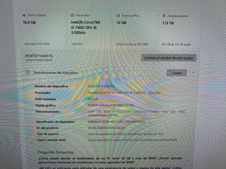 !! URGENTE !!  PC Gaming i5 RTX 3060 12GB