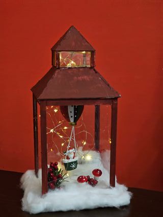 Lanterna Decorativa Natale con Luci