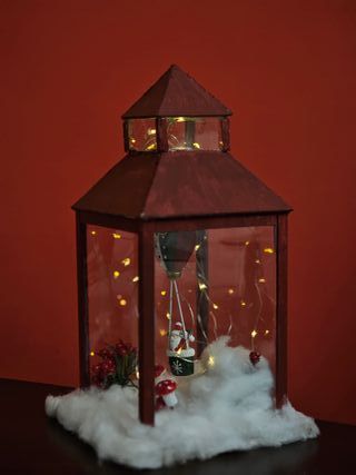 Lanterna Decorativa Natale con Luci