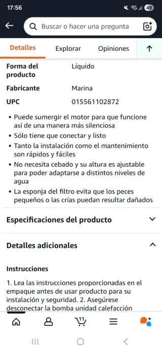 Filtro Marina Slim S20 + 3 cartuchos