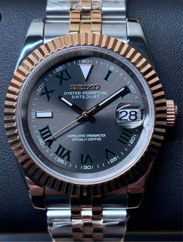 Seiko Mod Datejust Wimbeldon