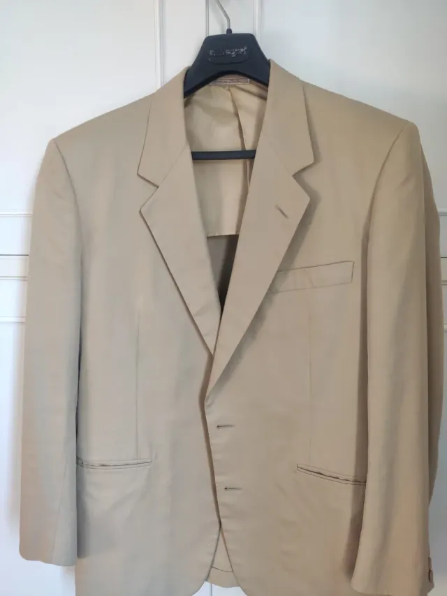 Abito elegante in cotone beige