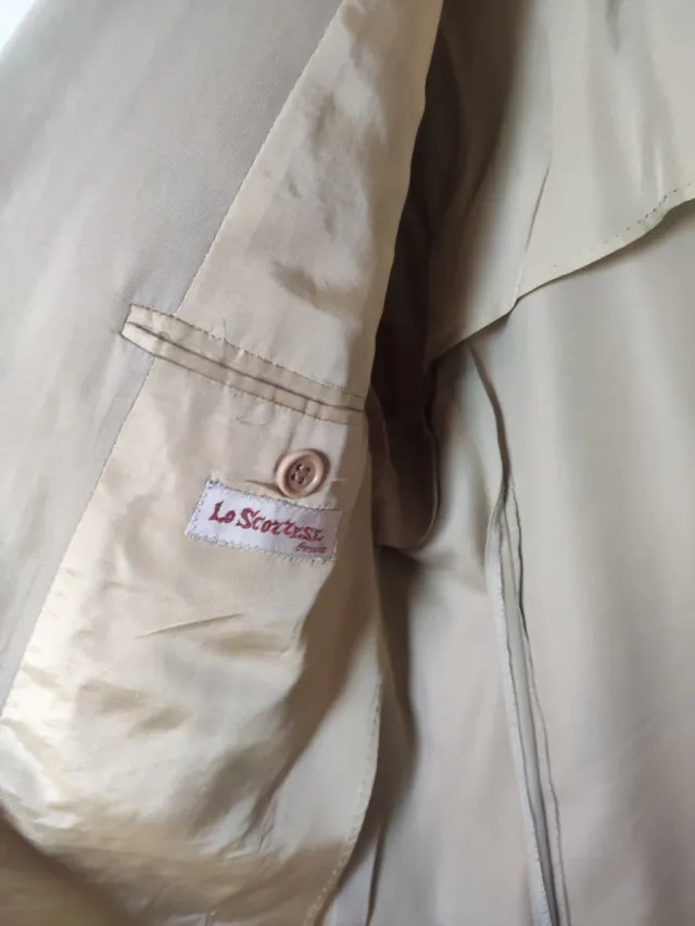 Abito elegante in cotone beige