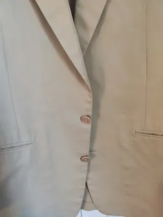 Abito elegante in cotone beige