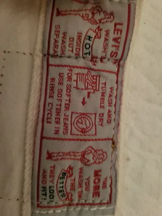 Pantalón Levi's  Blanco Unisex