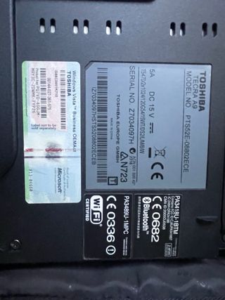 Ordenador Toshiba Gris Plata