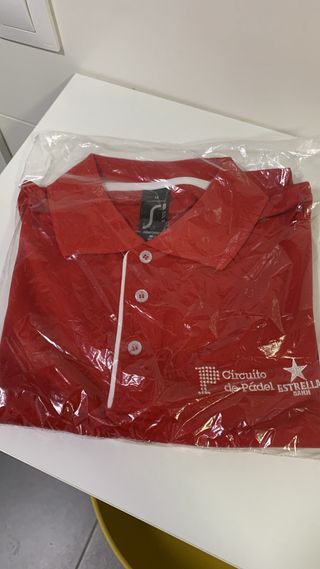 Polo Padel color Rojo Talla M