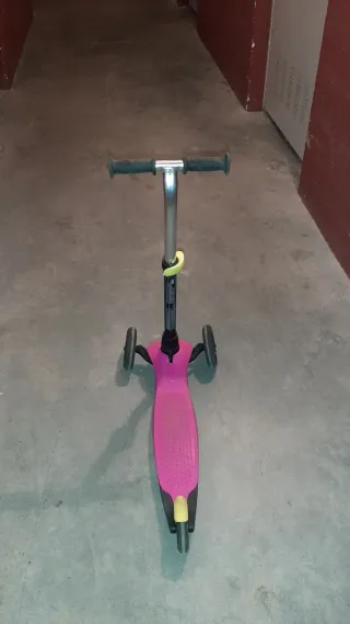 Patinete 3 ruedas Oxelo B1 rosa