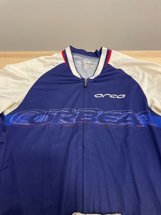 Traje Ciclismo Orbea Azul y Blanco