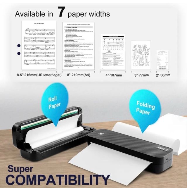 Impresora Portátil HZTZ A4