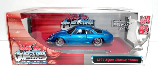 RENAULT ALPINE 1600 AZUL MAISTO CUSTOM ESCALA 1:18