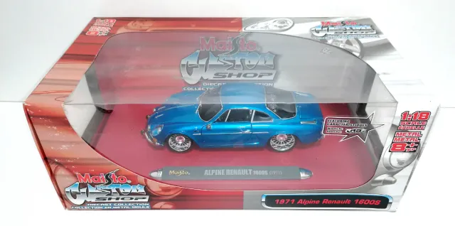 RENAULT ALPINE 1600 AZUL MAISTO CUSTOM ESCALA 1:18