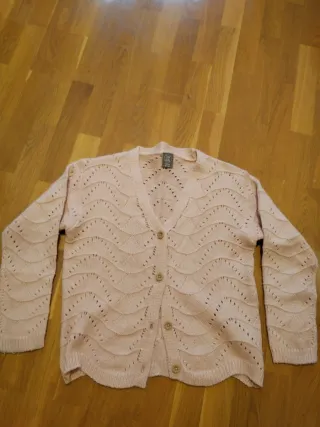 Chaqueta perlé rosa talla única