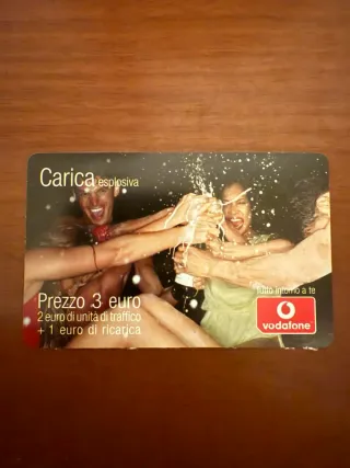 Vodafone ricarica telefonica vintage