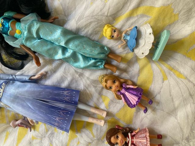 Muñecas Disney: Jazmín, Elsa, Cenicienta barbie