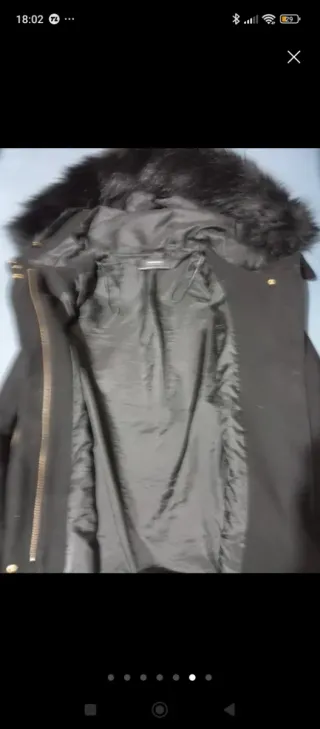 Abrigo Zara Negro Talla S