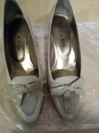 Zapatos de tacón mascaro beige mujer