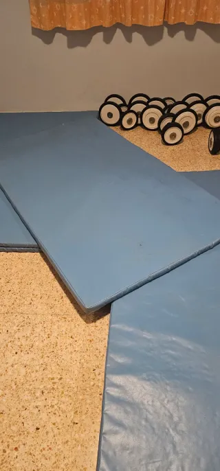 3 Materassini stile tatami blu