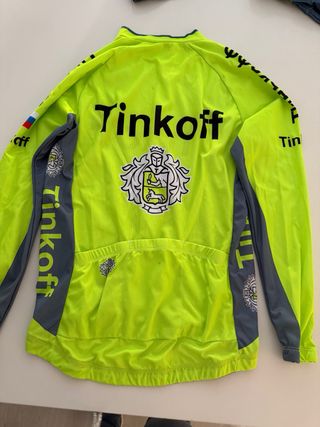 Maillot Ciclismo Tinkoff Manga Larga talla 10 años